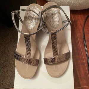 Style & Co. Metallic Brown Sandals